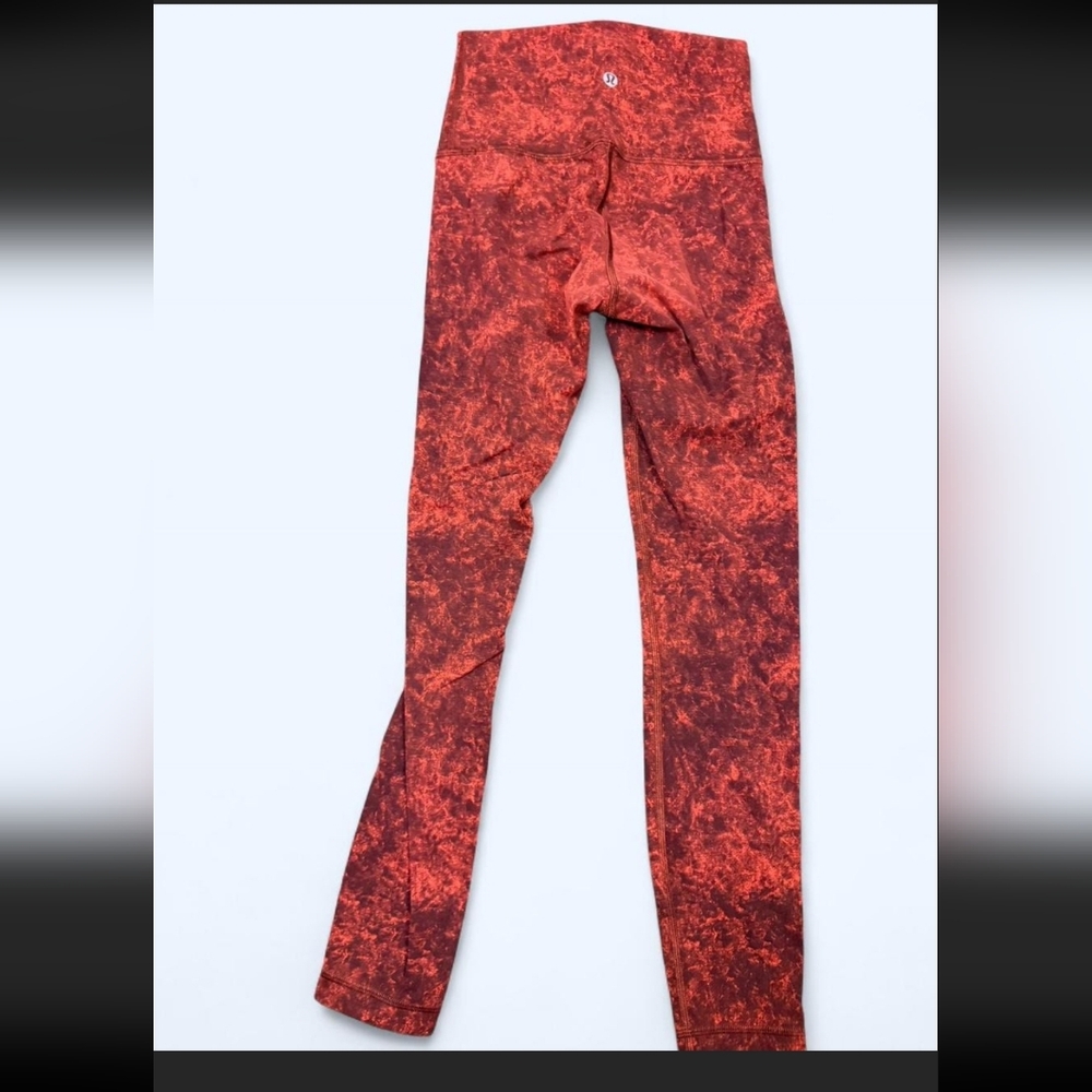 Lululemon Red Wunder Under Leggings